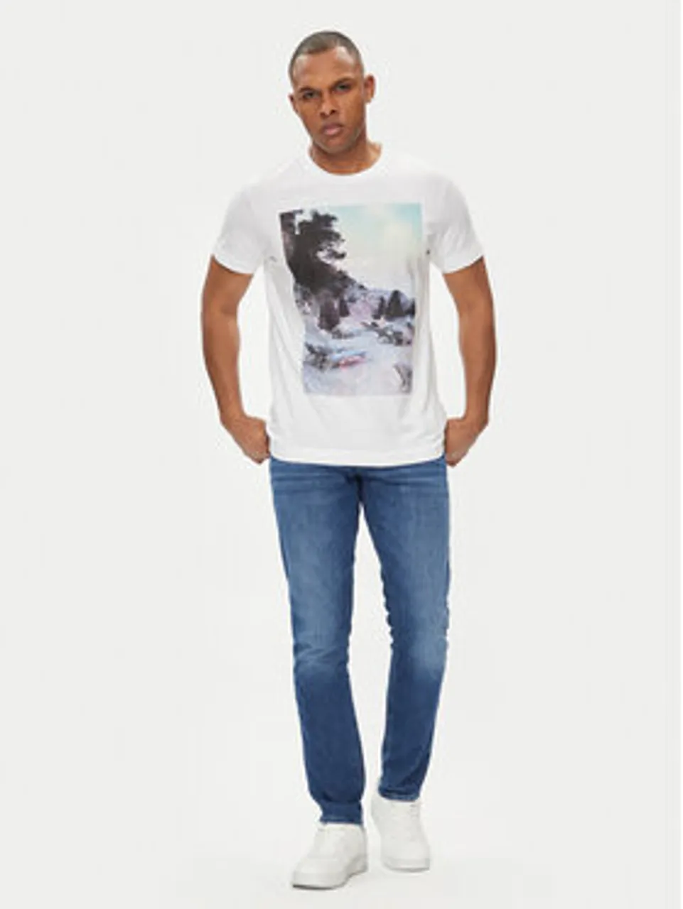 JOOP! Jeans T-Shirt 47Dario 30042425 Weiß Modern Fit