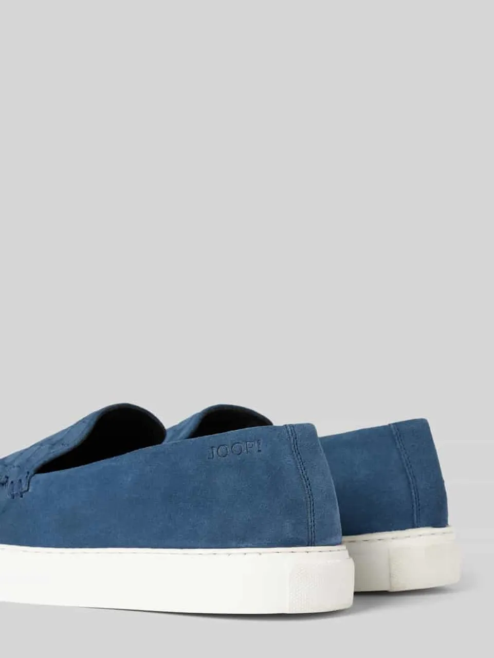 JOOP! SHOES Loafers aus Leder in unifarbenem Design in Blau