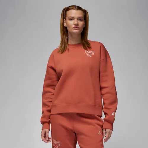 Jordan Brooklyn Fleece Damen-Sweatshirt mit Rundhalsausschnitt - Pink