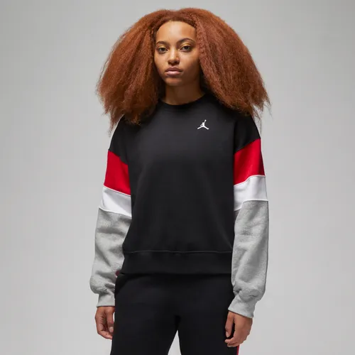 Jordan Brooklyn Fleece Damen-Sweatshirt mit Rundhalsausschnitt - Schwarz
