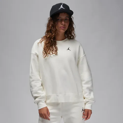 Jordan Brooklyn Fleece Damen-Sweatshirt mit Rundhalsausschnitt - Weiß