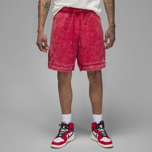 Jordan Essential Fleece-Shorts im Washed-Look für Herren - Rot