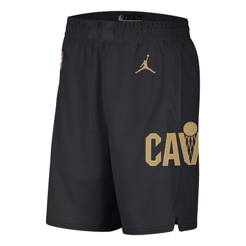 Jordan NBA Cleveland Cavaliers Dri-fit Statement Swingman Shorts, Schwarz/club Gold L