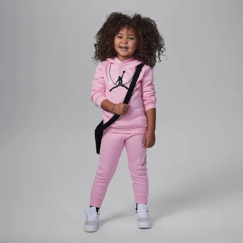 Jordan Recycled 2-teiliges Hoodie-Set für Kleinkinder - Pink