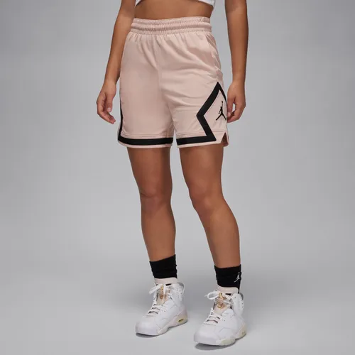 Jordan Sport Damenshorts mit diamantförmigen Akzenten - Braun