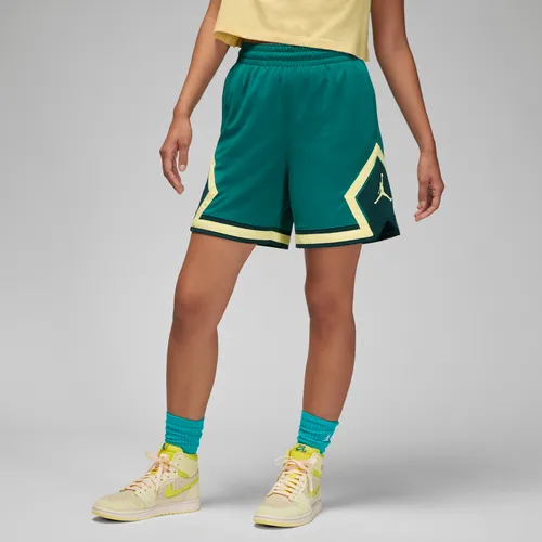 Jordan Sport Damenshorts mit diamantförmigen Akzenten - Grün