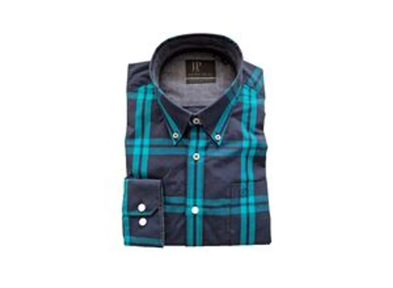JP1880 Hemd mit Button-Down-Kragen und Karo-Muster