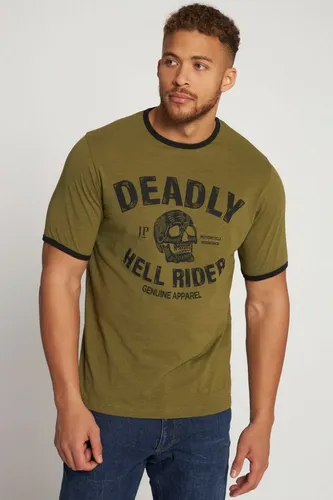 JP1880 T-Shirt T-Shirt Halbarm Deadly Rider Print Rundhals