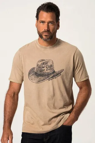 JP1880 T-Shirt T-Shirt Halbarm Vintage Look Cowboy-Hut Print
