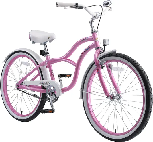 Jugendfahrrad BIKESTAR Fahrräder Gr. 32 cm, 24 Zoll (60,96 cm), rosa Kinder Alle Fahrräder