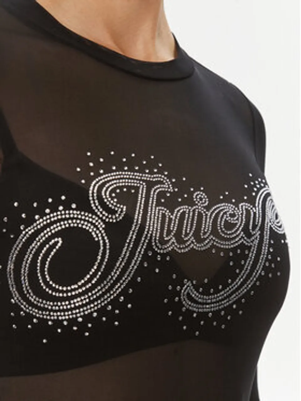 Juicy Couture Bluse Raheem JCBCT223806 Schwarz Slim Fit