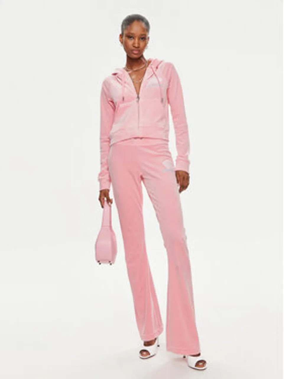 Juicy Couture Sweatshirt Madison JCWAS23329 Rosa Slim Fit