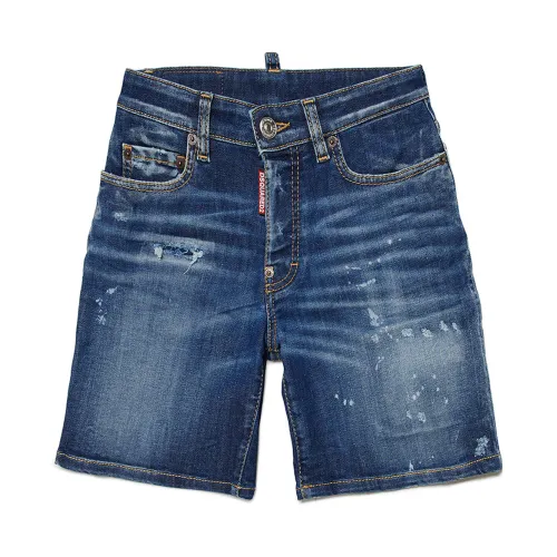 Jungen Bermuda Jeans Shorts Dsquared2
