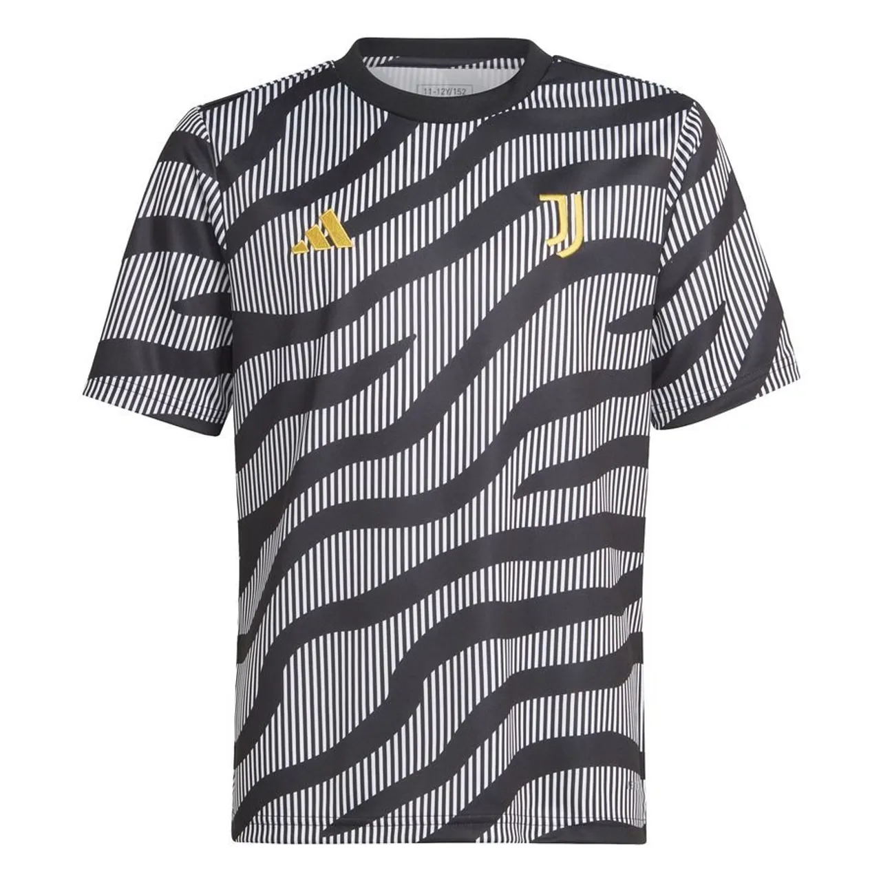 Juventus Training T-Shirt Pre Match - Schwarz/Weiß Kinder