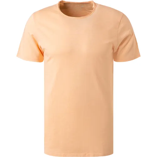 JUVIA Herren T-Shirt orange Baumwolle meliert