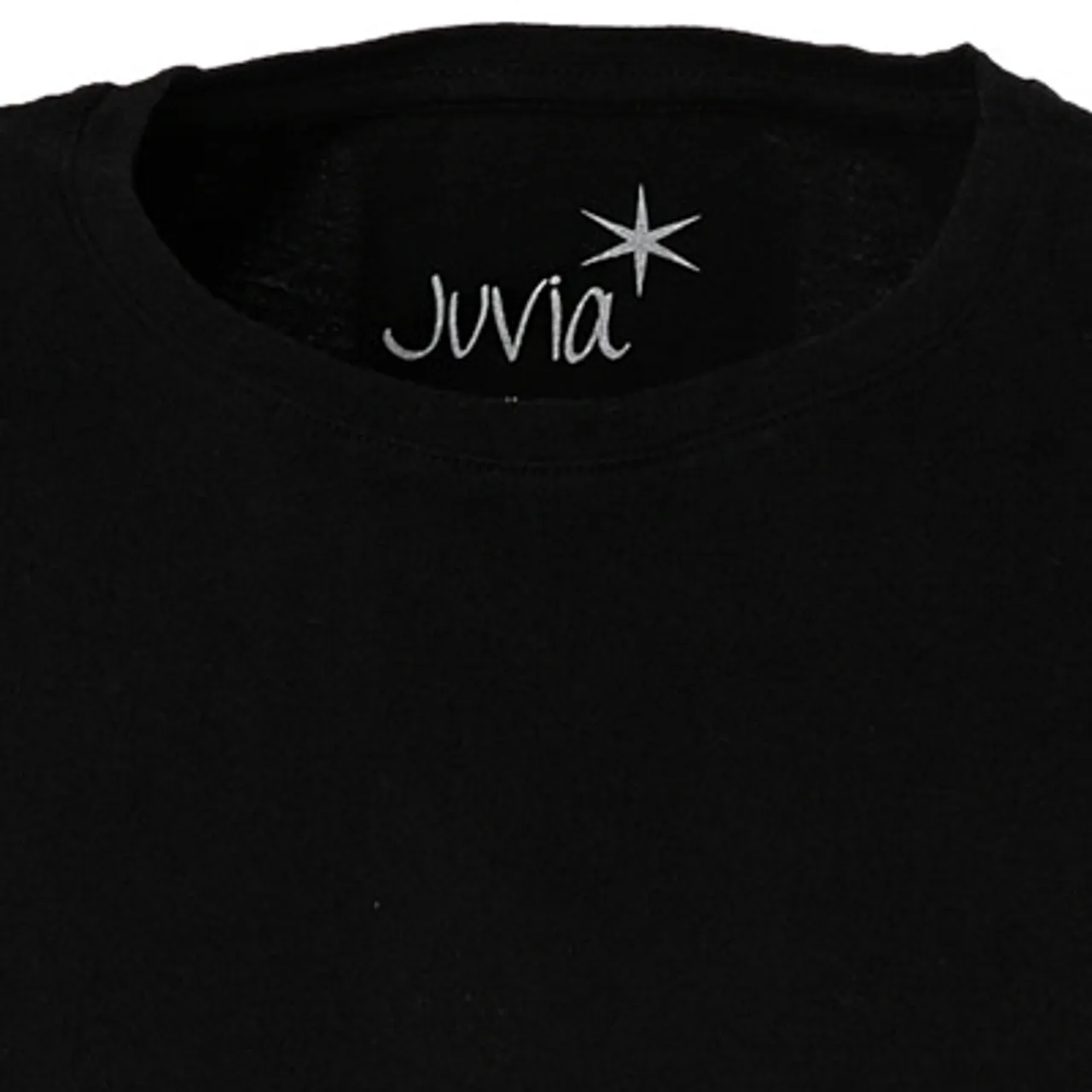 JUVIA Herren T-Shirt schwarz Baumwolle