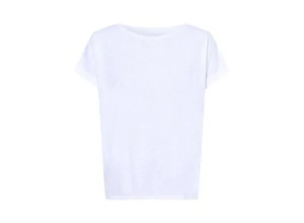 Juvia T-Shirt Damen Jersey Rundhals, weiß