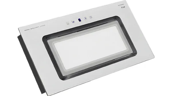 Kaiser Küchengeräte Lüfterbaustein EA 546 W Eco, Deckenhaube, Weiß Glas, Dunstabzugshaube 52 cm, 600 m³/h,LED