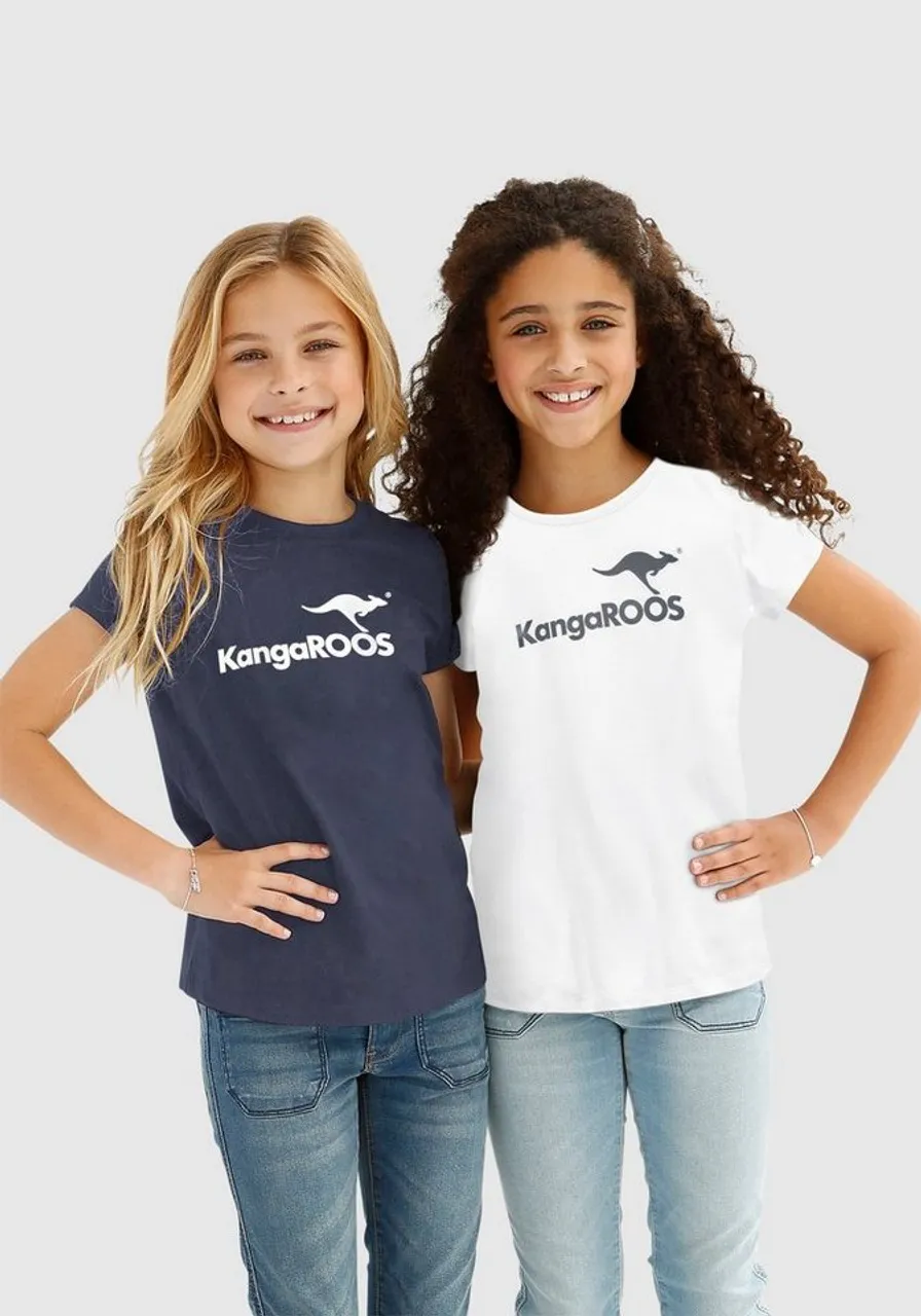 Kangaroos® KangaROOS T-Shirt (Packung) mit Logodrucken - Preise vergleichen