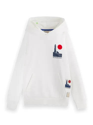 Kapuzenpullover mit lässiger Passform und Artwork - Größe 8 - Multicolor - Junge - Sweatshirthirt - Scotch & Soda
