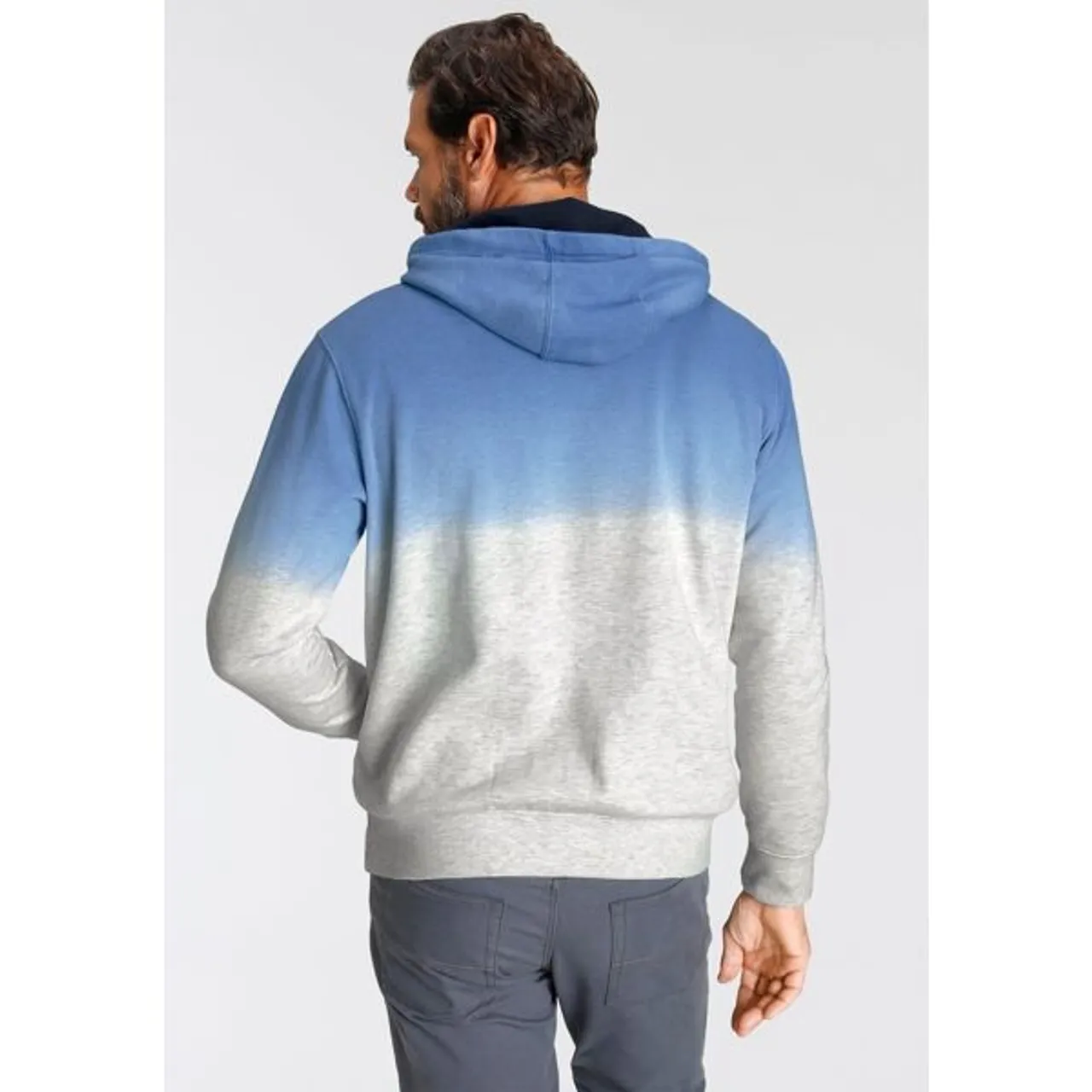Kapuzensweatshirt ARIZONA Gr. M (48/50), bunt (grau, meliert, blau) Herren Sweatshirts