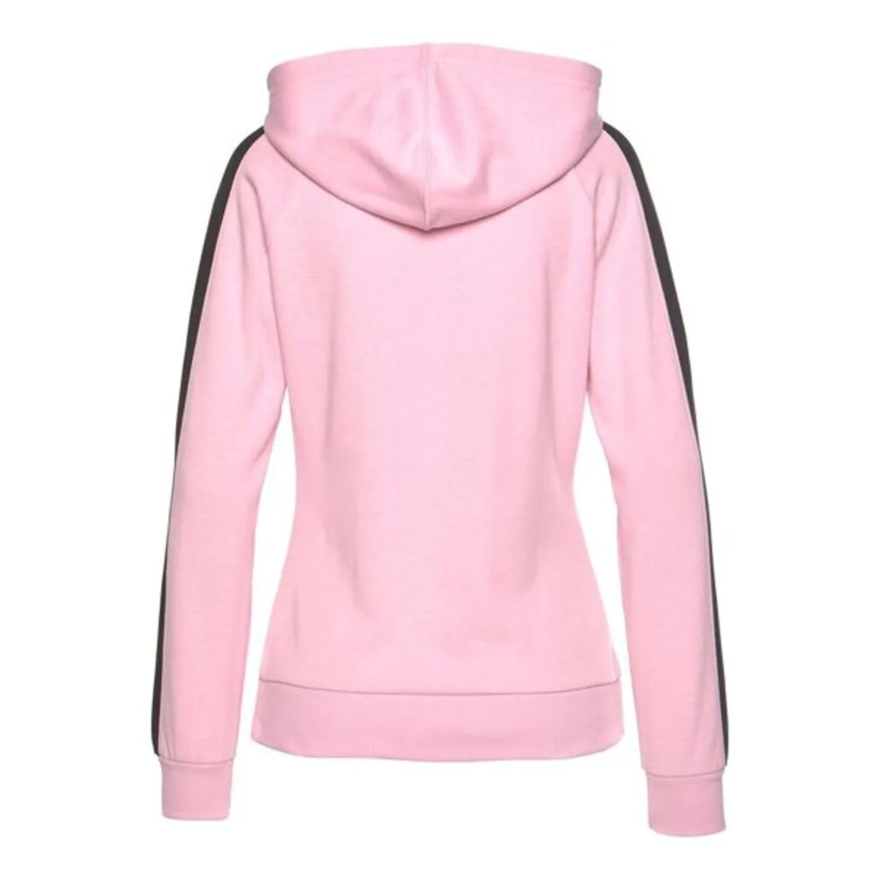 Kapuzensweatshirt BENCH. LOUNGEWEAR Gr. 36/38, rosa (rosa, schwarz) Damen Sweatshirts mit Seitenstreifen und Kängurutasche, Loungeanzug, Hoodie