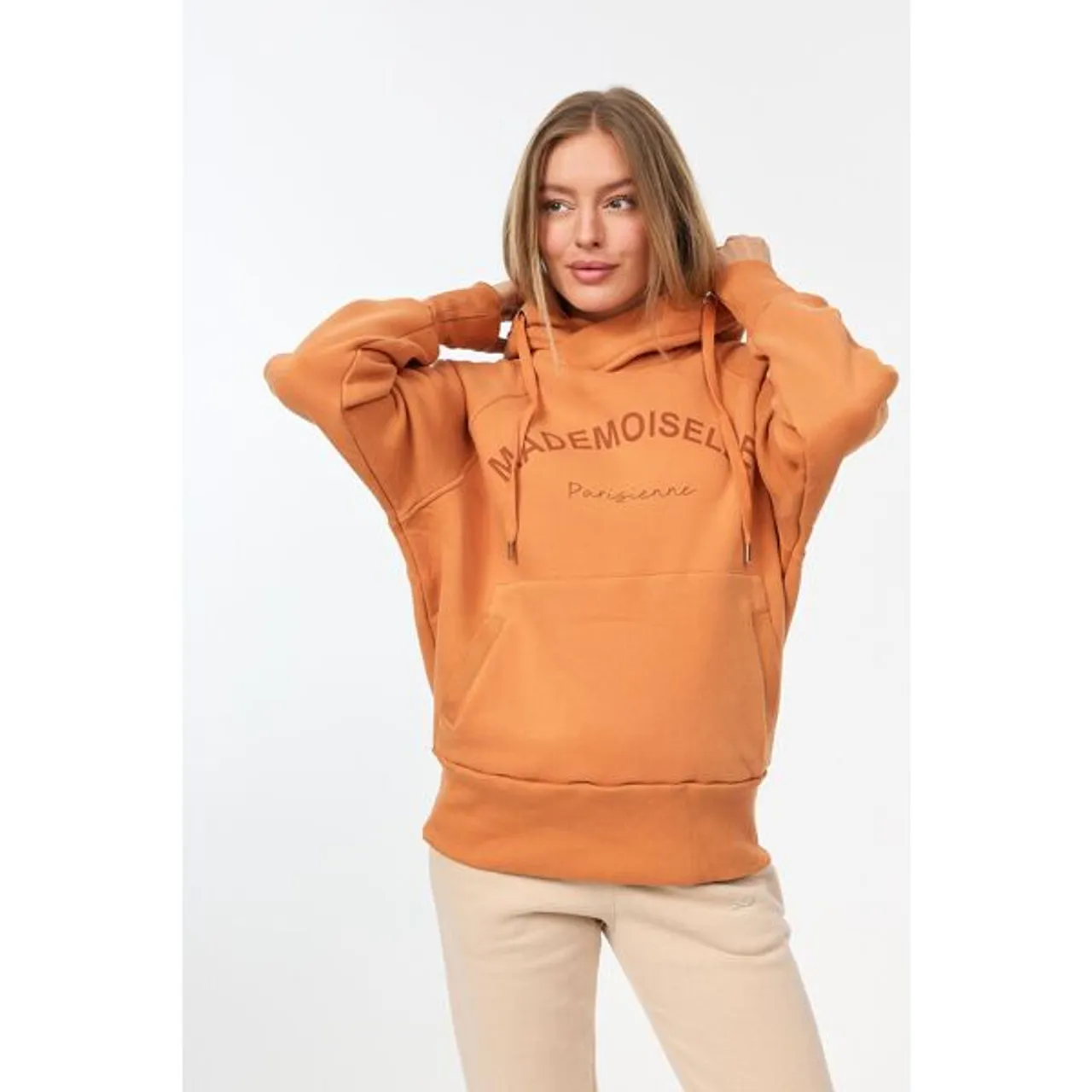 Kapuzensweatshirt DECAY Gr. S, orange Damen Sweatshirts