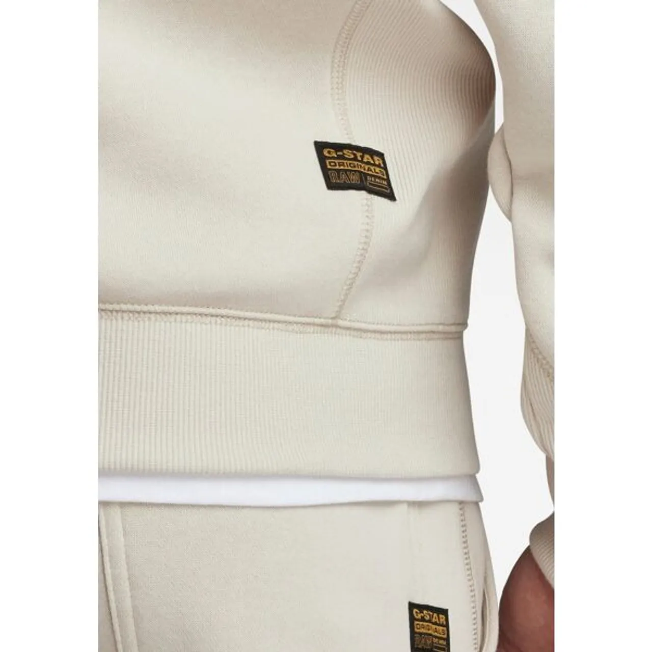 Kapuzensweatshirt G-STAR RAW "Premium Hoody" Gr. XL, weiß (white bait) Herren Sweatshirts