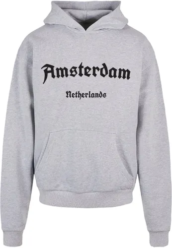 Kapuzensweatshirt MERCHCODE "Merchcode Herren Amsterdam Ultra Heavy Hoody" Gr. M, grau (grey) Herren Sweatshirts