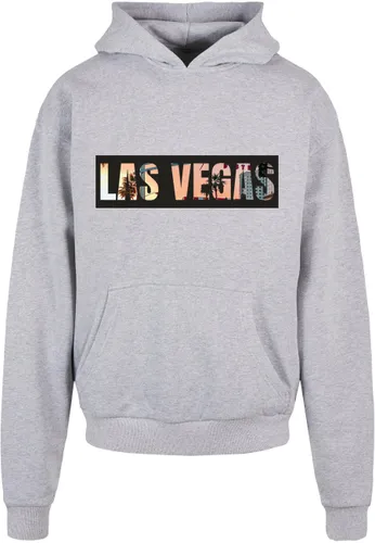 Kapuzensweatshirt MERCHCODE "Merchcode Herren Las Vegas Ultra Heavy Hoody" Gr. XL, grau (grey) Herren Sweatshirts