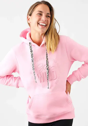 Kapuzensweatshirt ZWILLINGSHERZ Gr. SM, pink Damen Sweatshirts