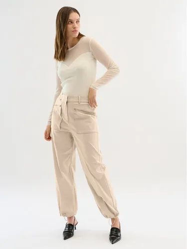 Karen by Simonsen Stoffhose Maddie 10104748 Beige Relaxed Fit