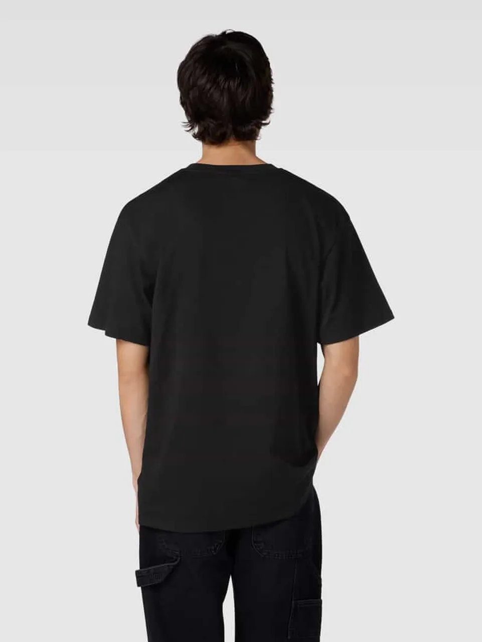 KARL KANI Oversized T-Shirt mit Logo-Stitching in Black