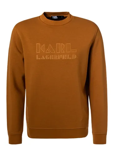 KARL LAGERFELD Herren Sweatshirt braun Baumwolle Logo und Motiv