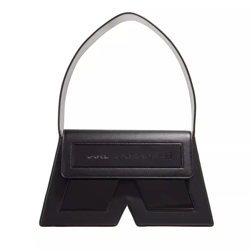 Karl Lagerfeld Hobo Bag - Essential K Shb Leather - Gr. unisize - in Schwarz - für Damen