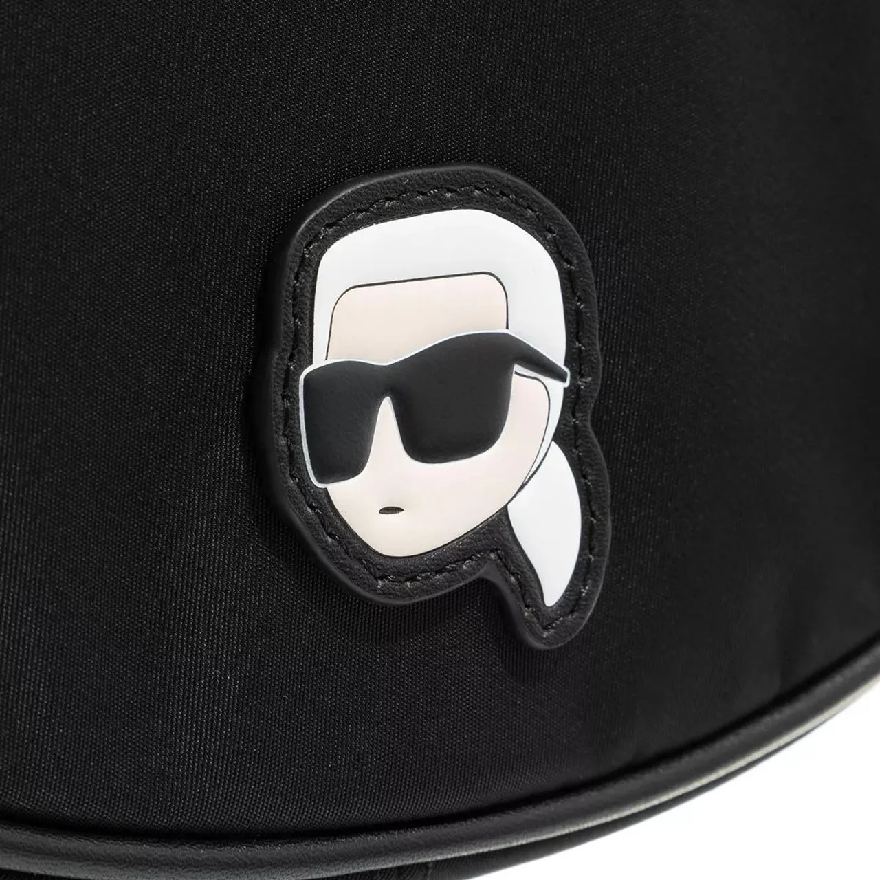 Karl Lagerfeld Hobo Bag - Ikonik 2.0 Nylon Md Moon Sb - Gr. unisize - in Schwarz - für Damen