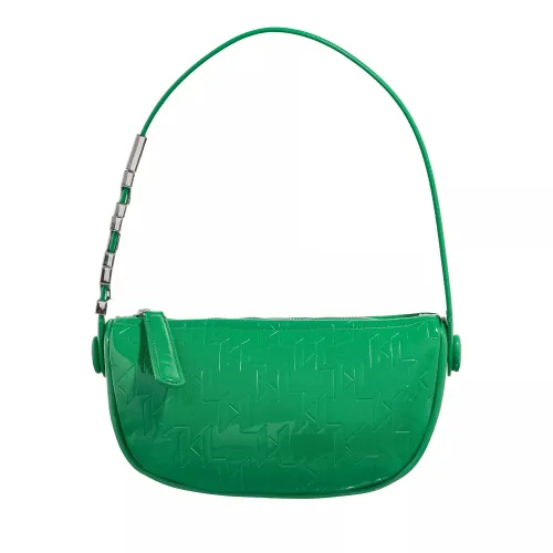 Karl Lagerfeld Hobo Bag - K/Swing Sm Shoulderbag Patent - Gr. unisize - in Grün - für Damen