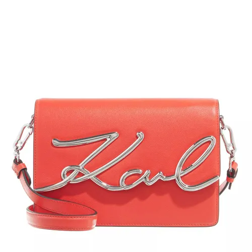 Karl Lagerfeld Hobo Bag - Signature Md Shoulderbag - Gr. unisize - in Rot - für Damen