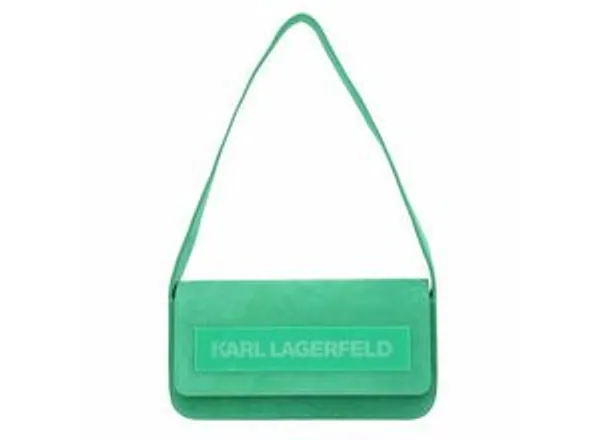 Karl Lagerfeld Icon K Schultertasche Leder 23.5 cm basil green
