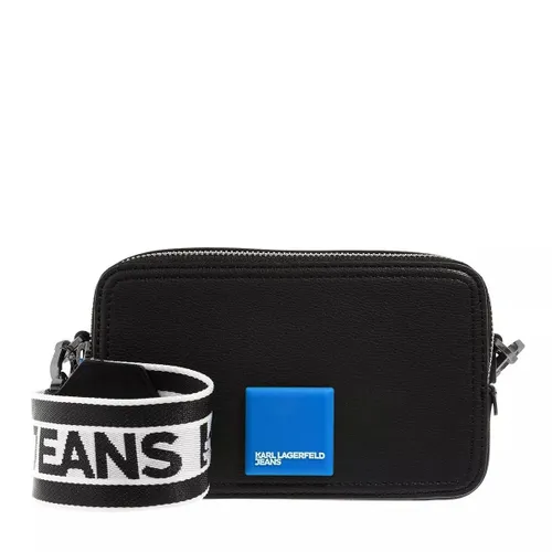 Karl Lagerfeld Jeans Crossbody Bags - Tech Leather Camera Bag Patch - Gr. unisize - in Schwarz - für Damen