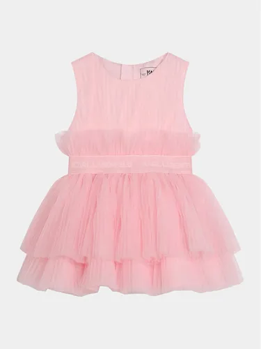 Karl Lagerfeld Kids Kleid für den Alltag Z30172 M Rosa Regular Fit