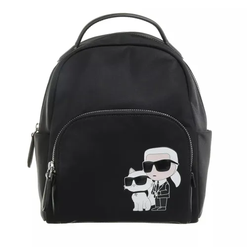 Karl Lagerfeld Rucksack - K/Ikonik 2.0 Nylon Sm Backpack - Gr. unisize - in Schwarz - für Damen
