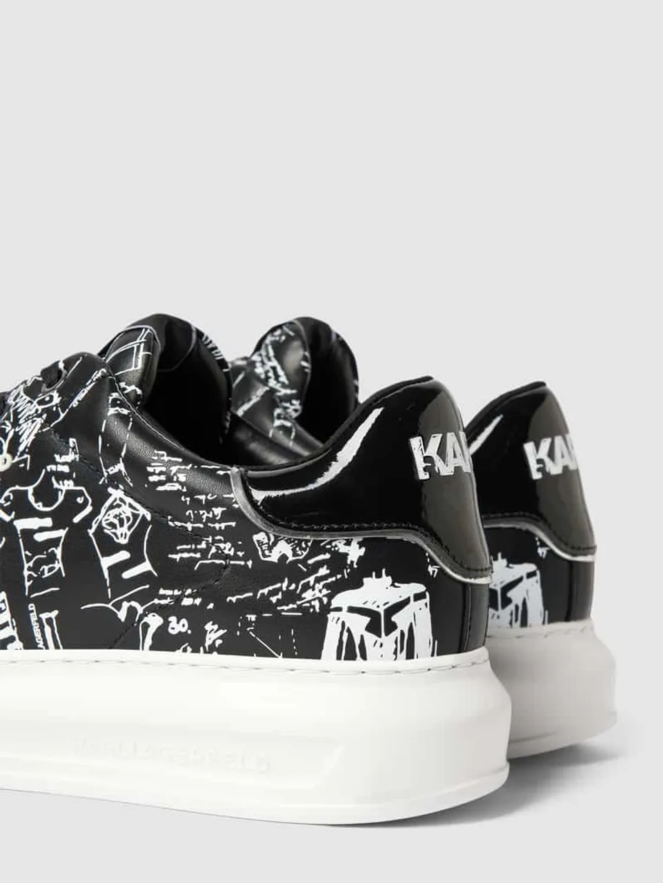Karl Lagerfeld Sneaker mit Allover-Muster in Black