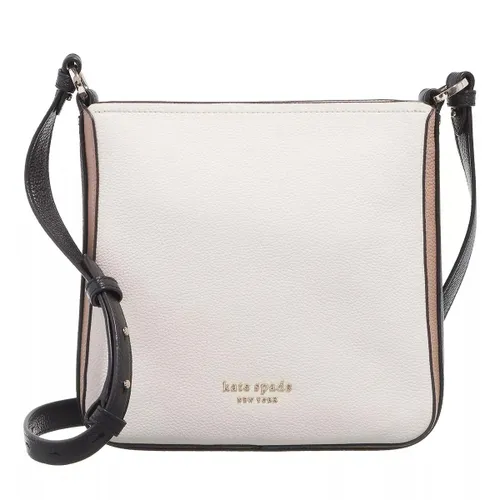 Kate Spade New York Crossbody Bags - Hudson Colorblocked Pebbled Leather Small Messenge - Gr. unisize - in Creme - für Damen