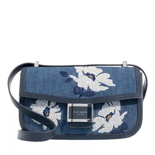 Kate Spade New York Crossbody Bags - Katy Floral Embellished Denim Medium - Gr. unisize - in Blau - für Damen