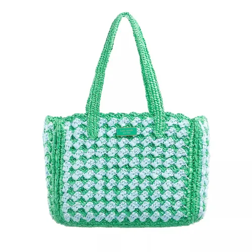 Kate Spade New York Tote - High Tide Striped Crochet Shopping Bag Raffia - Gr. unisize - in Blau - für Damen