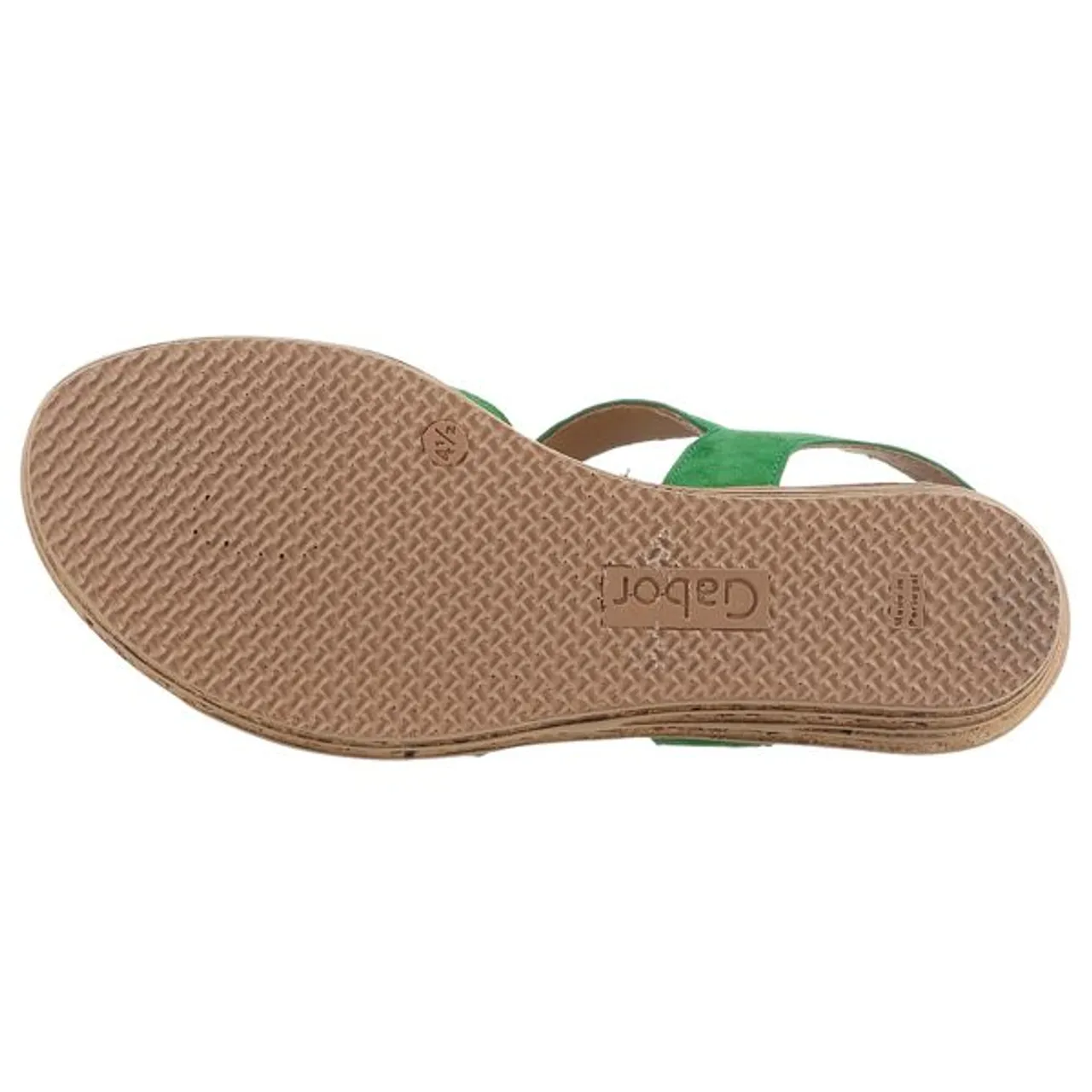 Keilsandalette GABOR Gr. 37, grün Damen Schuhe Sandaletten