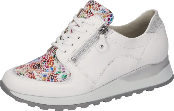 Keilsneaker WALDLÄUFER "HIROKO-Soft" Gr. 6 (39), weiß (weiß kombiniert) Damen Schuhe Sneaker