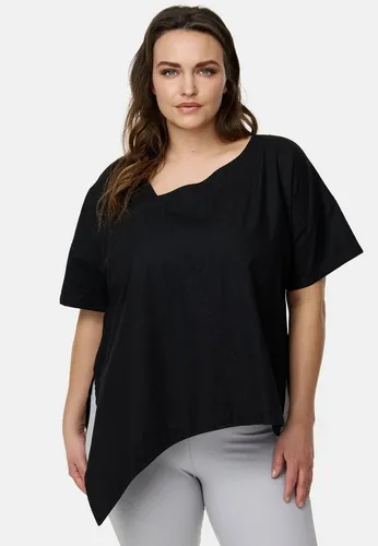 Kekoo Tunikashirt Kurzarm-Shirt in Denim Look aus 100% Baumwolle