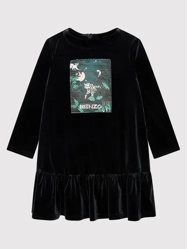 Kenzo Kids Kleid für den Alltag K12065 Schwarz Regular Fit